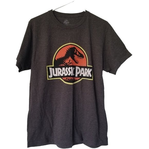 Jurassic Park Brown Short Sleeve T Shirt M - Picture 1 of 5